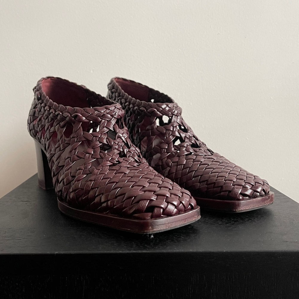 Céline A/W 2015 Braided Leather Heels - Picture 9 of 12